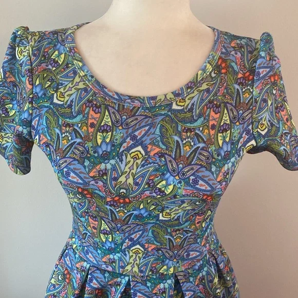 LuLaRoe XX fit and flare dress - Picture 2 of 12